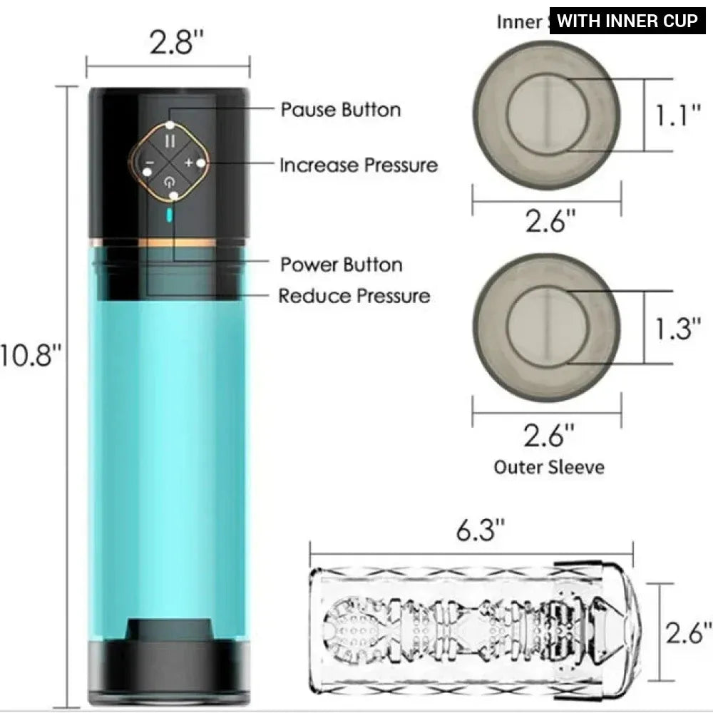 Electric Penis Pump for Male Enlargement Delay Training Spa